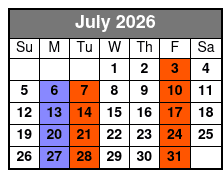 Queens of Soul  July Schedule