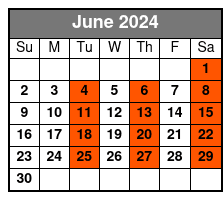 The Haygoods Branson June Schedule