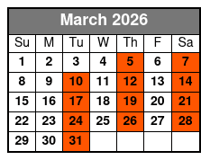 The Haygoods Branson's Most Popular Show March Schedule