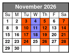 Haygoods Christmas Show November Schedule