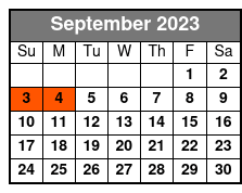 White Water Branson MO September Schedule