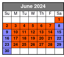 White Water 2 Day Ticket June Schedule