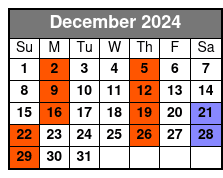 Dustin Tavella, Now I See December Schedule