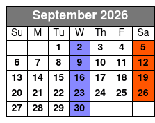 Michael Jackson The Illusion: Re-living The King of Pop! September Schedule