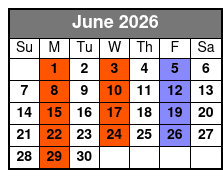 The Sound of Simon & Garfunkel  June Schedule