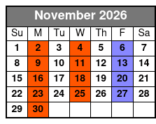 The Sound of Simon & Garfunkel  November Schedule