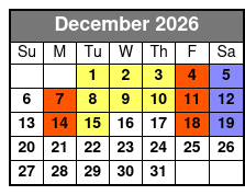 Where Jesus Walked December Schedule