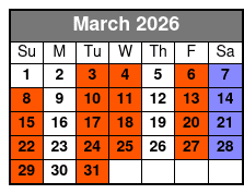 UTV Tours at Fox Creek Park March Schedule