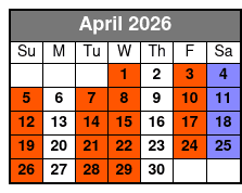 UTV Tours at Fox Creek Park April Schedule