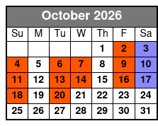 UTV Tours at Fox Creek Park October Schedule