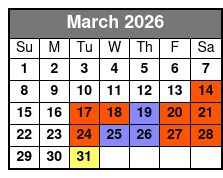 David at Sight & Sound Theatres Standard Seating March Schedule