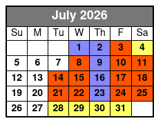 David at Sight & Sound Theatres Standard Seating July Schedule