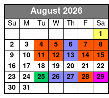 David at Sight & Sound Theatres Standard Seating August Schedule