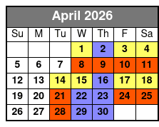 David at Sight & Sound Theatres Value Seating April Schedule