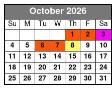 David at Sight & Sound Theatres Value Seating October Schedule