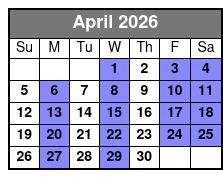 The Cabaret - Garry & Janine Comedy Magic Dinner Show April Schedule