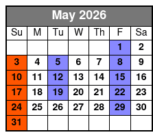 A Garth Tribute May Schedule