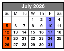 A Garth Tribute July Schedule