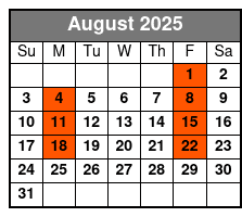 Country Forever August Schedule