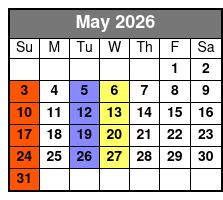 Spirit of America  May Schedule