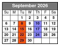 Dan Wagner's Johnny Cash and Friends Tribute Show September Schedule