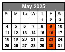 Ray On My Mind May Schedule