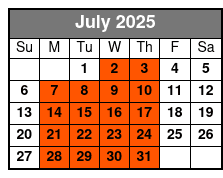 Madison Galloway Girl's Rock July Schedule