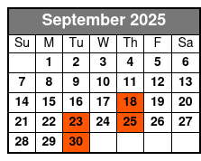 John Denver Songbook September Schedule