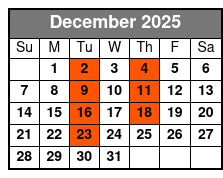 John Denver Songbook December Schedule