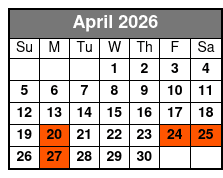 Outpost Opry Variety Show April Schedule