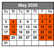 Outpost Opry Variety Show May Schedule