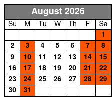 Outpost Opry Variety Show August Schedule