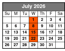 Elvis' Last Concert Show July Schedule