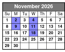 Carpenters Once More Branson November Schedule