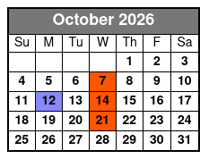 Carpenters Once More October Schedule