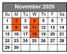 Carpenters Once More Christmas Show November Schedule