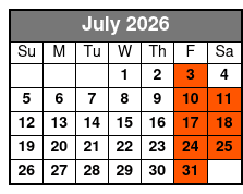 Steve Sanders IS The Mind Spy July Schedule