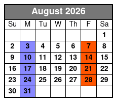 George Strait Tribute   August Schedule
