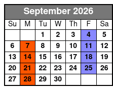 George Strait Tribute   September Schedule