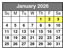 Dolly Parton's Stampede Branson January Schedule