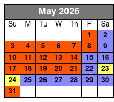 Dolly Parton's Stampede Branson May Schedule