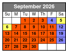 Dolly Parton's Stampede Branson September Schedule