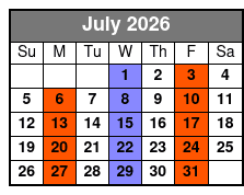 Baldknobbers Jamboree Show   July Schedule