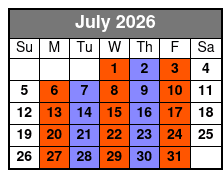 SIX July Schedule