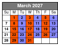 SIX March Schedule