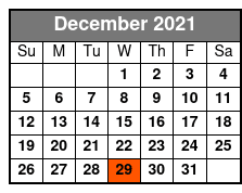 SIX Christmas Show December Schedule