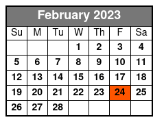 SIX Branson February Schedule