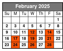 SIX Branson February Schedule