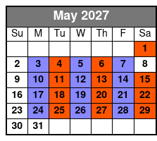 SIX Branson May Schedule