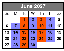 SIX Branson June Schedule
